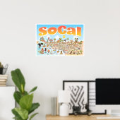 24x16 SoCal-Poster Poster (Thuiskantoor)