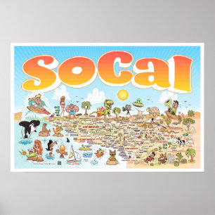 24x16 SoCal-Poster Poster