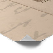 24X30 Franse botanische illustratie Spider Orchide Poster (Hoek)