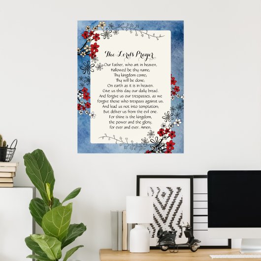 24x30 Het Poster van het Onze Vader (Thuiskantoor)