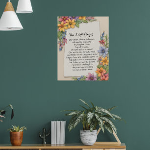 24x30 Poster met het Onze Vader Gebed