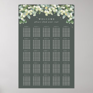 24x36" 25 Tableaux de 10 places Poster
