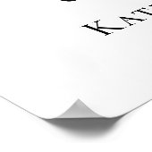 24x36 Onze harten altijd foto rouwkaart welkom  Poster (Hoek)