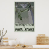 24x36 Problème spirituel Poster politique (Cuisine)