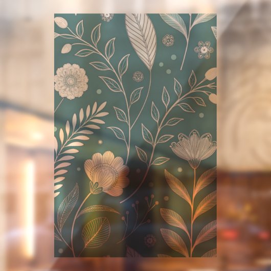 24x36 Window Cling with Partial Transparent Design Raamsticker (Vel 2)