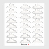 24x het Klassieke Handtekening GOLD White van het  Sticker (Vel)