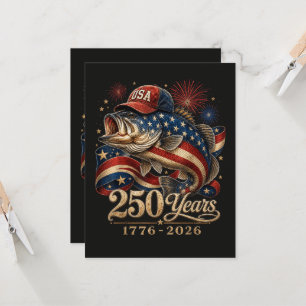 250 Amerika 1776 2026 Baarsvissen USA Vlag Kaart