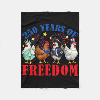 250 Amerika Jaren Van Vrijheid Kip Liefhebbers 250 Fleece Deken