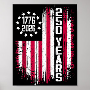 250 Amerikaans Jubileum USA 250e Onafhankelijkheid Poster