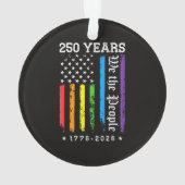 250 Ans de Drapeau de Fierté LGBT Américain 250e A (dos)