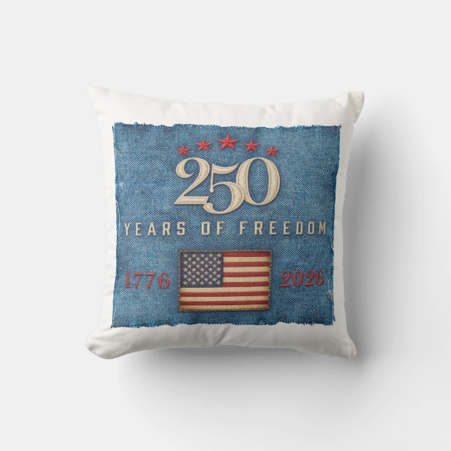 250 Ans de Liberté - Coussin Décoratif (Recto)