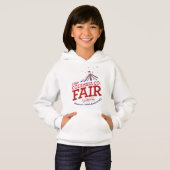 250 enfants Sweat à capuche blanc/gris (Devant entier)