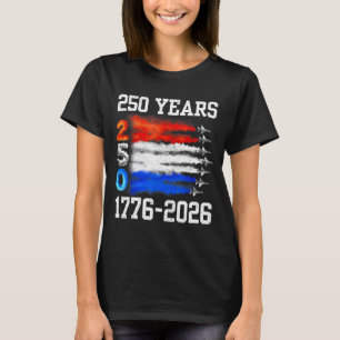 250 Jaar 1776 2026 250ste Oude 4de Juli Amerika T-shirt