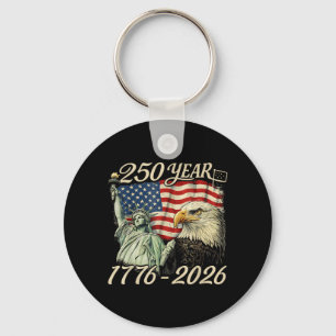 250 Jaar 1776 2026 250ste verjaardag 4 juli Sleutelhanger