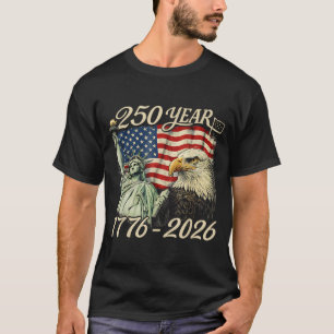 250 Jaar 1776 2026 250ste verjaardag 4 juli T-shirt
