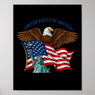 250 jaar 1776-2026 250ste verjaardag adelaar vrijh poster