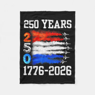 250 Jaar 1776 2026 250ste Vintage 4de Juli Amerika Fleece Deken
