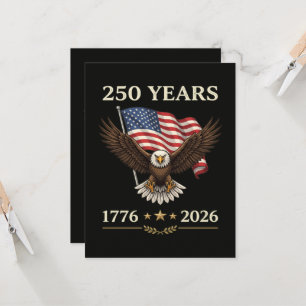 250 Jaar 1776 2026 Adelaar Amerikaanse Vlag Kaart