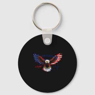 250 jaar 1776–2026 Amerikaanse adelaar patriottisc Sleutelhanger