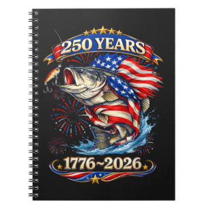 250 Jaar 1776-2026 Forelvissen  Notitieboek