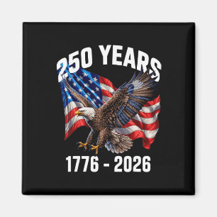 250 Jaar 1776-2026 Patriottische Adelaar Vlag 2026 Magneet