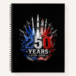 250 jaar 1776–2026 Patriottische luchtviering Grat Notitieboek