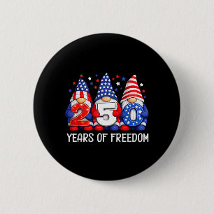 250 Jaar 250ste Verjaardag USA Patriottisch 4 juli Ronde Button 5,7 Cm