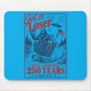 250 Jaar 250ste Verjaardag VS 4 juli Bigfoot Muismat