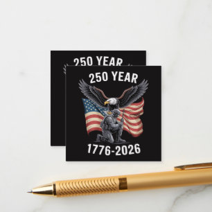 250 Jaar 250ste Verjaardag VS 4 juli  Informatiekaartje