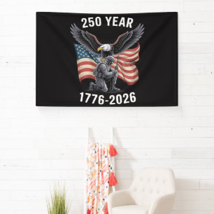 250 Jaar 250ste Verjaardag VS 4 juli Spandoek