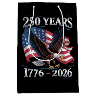 250 Jaar 4 juli Adelaar VS Vlag 1776 2026 Medium Cadeauzakje