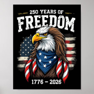 250 Jaar Adelaar En Vlag 1776-2026 250ste Verjaard Poster