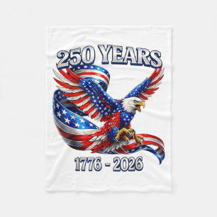 250 jaar Amerika 1776 2026 250e verjaardag van de  Fleece Deken