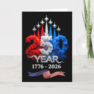 250 Jaar Amerika 1776 2026 250ste Verjaardag 4de V Kaart