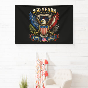 250 Jaar Amerika 1776 2026 250ste verjaardag Spandoek
