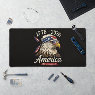 250 Jaar Amerika 1776 2026 Adelaar Vintage Bureaumat