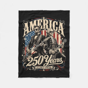 250 Jaar Amerika 1776 2026 Founding Fathers Fleece Deken