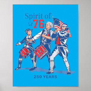 250 jaar Amerika 250e verjaardag 1776-2026 4e Poster