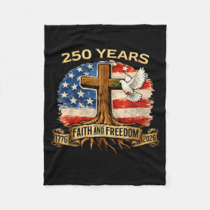 250 jaar Amerika 250e verjaardag VS Vlag 4 Fleece Deken
