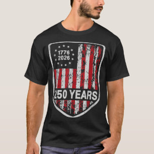 250 Jaar Amerika 250e Verjaardag VS Vlag T-shirt