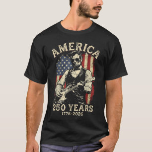 250 Jaar Amerika Abraham Lincoln Abe Lincoln T-shirt