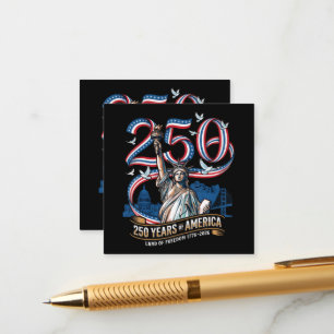 250 Jaar Amerika Herdenking 1776 2026  Informatiekaartje