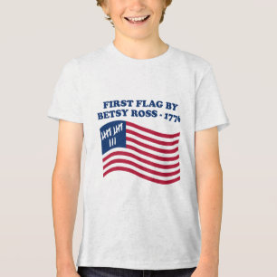 250 jaar Amerika Jubileum 4 juli Wom Tri-Blend Shirt