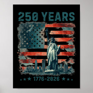 250 Jaar Amerika Verjaardag 1776 2026 Beeld Van Poster