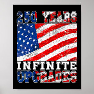 250 Jaar Amerika Verjaardag 1776-2026 Onafhankelij Poster