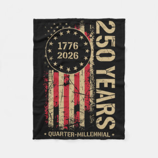 250 Jaar Amerika Verjaardag 250e Onafhankelijkheid Fleece Deken