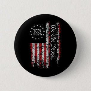 250 Jaar Amerika Verjaardag 250e Onafhankelijkheid Ronde Button 5,7 Cm
