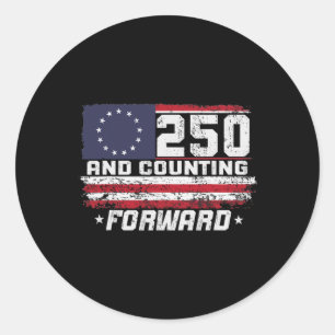 250 Jaar Amerika Viering 1776-2026 Onafhankelijkhe Ronde Sticker