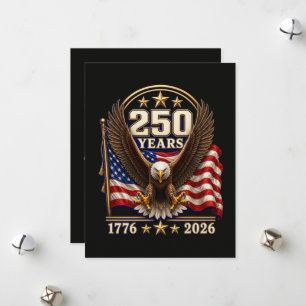 250 Jaar Amerika viering 250e Feestdagenkaart