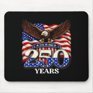 250 Jaar Amerikaans 1776 2026 250e 4 juli Adelaar Muismat